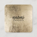 Search for metallic gold foil business cards modern typography script