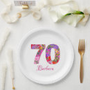 Search for 70th birthday plates Seventieth birthday party