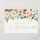 Search for bridesmaid cards Watercolor