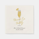 Search for brunch and bubbly napkins Bachelorette party