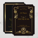 Search for black gold prom invitations Chic