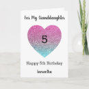 Search for granddaughter 5th birthday cards Happy