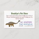 Search for dinosaur business cards Paleontology
