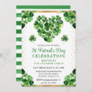 Search for four leaf clover invitations Gold