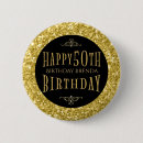 Search for 50th birthday buttons Glamorous