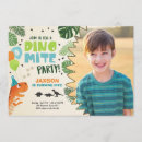 Search for dino mite party invitations For kids