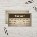 Search for sheriff business cards Law enforcement