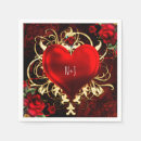 Search for red and gold napkins Party