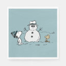 Search for snowman napkins Snoopy