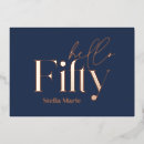 Search for 50th birthday invitations Gold foil