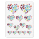 Search for flowers temporary tattoos Colorful