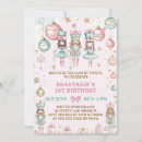 Search for christmas birthday invitations Pink and gold