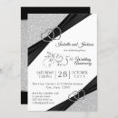 Search for wedding anniversary invitations Black and white