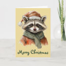 Search for raccoon christmas cards Xmas