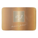 Search for metallic gold bath mats Monogrammed