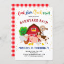Search for barnyard birthday invitations Petting zoo