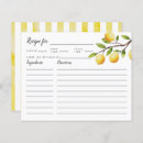 Search for bridal shower recipe cards Lemon