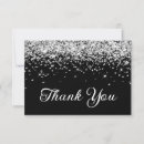 Search for black silver thank you cards Glitter