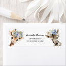 Search for giraffe return address labels Whimsical