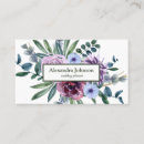 Search for leaf business cards Botanical professional interior designer