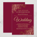 Search for maroon wedding invitations Traditional