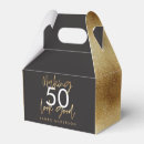 Search for black and gold favor boxes Birthday party