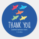 Search for shark birthday stickers Blue
