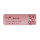 Search for rose gold return address labels Glam