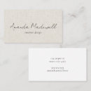 Search for linen business cards Modern
