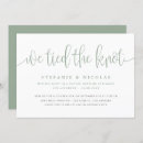 Search for we tied the knot invitations Elopement