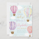 Search for balloons birthday invitations Girl