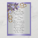 Search for purple and silver wedding invitations Elegant