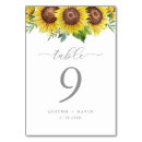 Search for sunflower numbers table cards Minimalist
