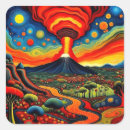 Search for erupting volcano stickers Landscape