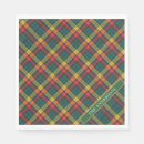 Search for green and white checkered napkins Pattern
