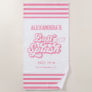 Search for bachelorette party beach towels Pink
