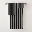 Search for black and grey stripes bath towels Elegant