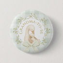 Search for grandma to be baby shower buttons Watercolor