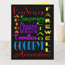 Search for farewell cards Typography