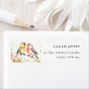 Search for love romantic return address labels Botanical