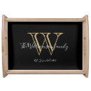 Search for gold serving trays Simple minimalist