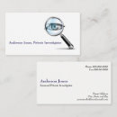 Search for private investigator business cards Simple