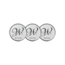 Search for monogram golf ball markers Black and white