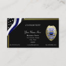 Search for thin blue line business cards Law enforcement