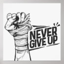 Search for never give up posters Strength