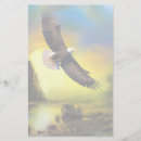 Search for patriotic stationery paper Bald eagle