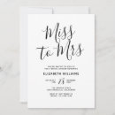 Search for miss to mrs invitations Modern