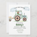 Search for tractor 1st birthday invitations Boy birthday party