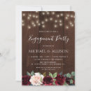 Search for floral engagement party invitations Rustic