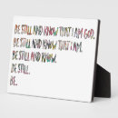 Search for be still and know i am god plaques Scripture